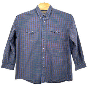 Roper Blue and Red Plaid 2XL Shirt‎ 100% Cotton